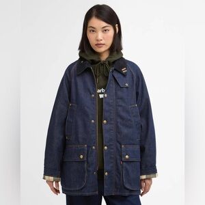 Barbour x Levi's Oversized Bedale Denim Jacket $450 NEW With tag